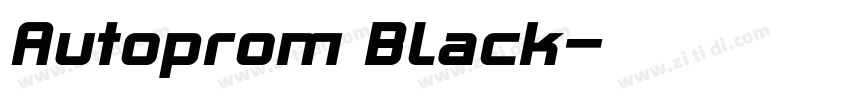 Autoprom Black字体转换 Autoprom Black字体转换